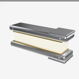 Harmonica low-poly 3D model (3,652 tris)
