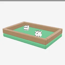Dice Set low-poly 3D model (3,800 tris)