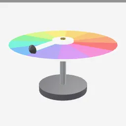 Color Wheel Card low-poly 3D model (1,240 tris)
