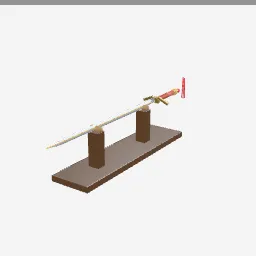 Jian low-poly 3D model (1,980 tris)