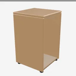 Cajon low-poly 3D model (1,432 tris)