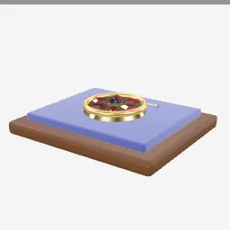 Brooch Jeweled low-poly 3D model (3,158 tris)