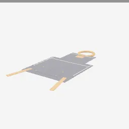 Bbq Apron low-poly 3D model (1,684 tris)