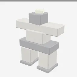Inukshuk low-poly 3D model (1,692 tris)