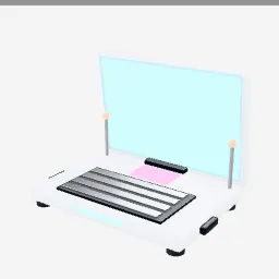 Cyber Deck low-poly 3D model (4,176 tris)