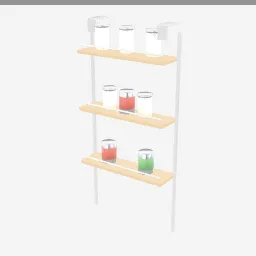 Pantry Door Rack low-poly 3D model (6,224 tris)