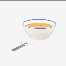 Soup Bowl low-poly 3D model (6,724 tris)