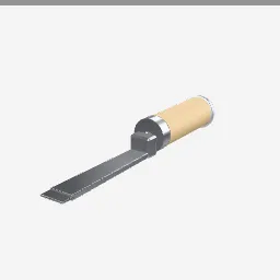 Chisel low-poly 3D model (1,776 tris)