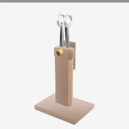 Scissors Holster low-poly 3D model (3,220 tris)
