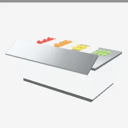 Fruit Display low-poly 3D model (21,972 tris)