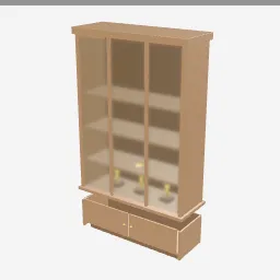 Trophy Case low-poly 3D model (8,292 tris)