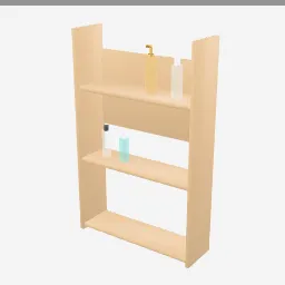 Product Shelf low-poly 3D model (1,568 tris)