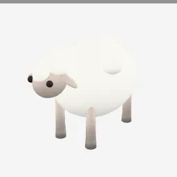 Sheep low-poly 3D model (7,072 tris)
