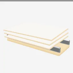 Canvas Boards low-poly 3D model (1,340 tris)