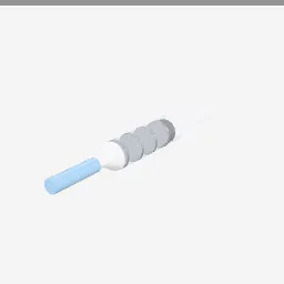 Syringe low-poly 3D model (1,988 tris)