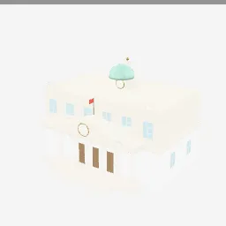 Town Hall low-poly 3D model (10,846 tris)
