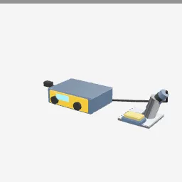 Soldering Station low-poly 3D model (2,172 tris)