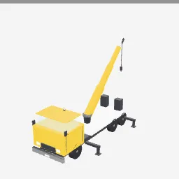 Crane Truck low-poly 3D model (12,956 tris)