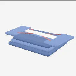 Yukata Folded low-poly 3D model (1,912 tris)