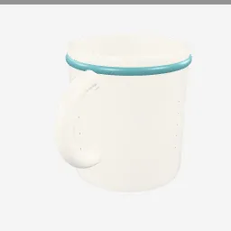 Coffee Mug low-poly 3D model (7,076 tris)