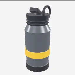 Protein Shaker low-poly 3D model (2,480 tris)