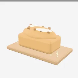 Bread Loaf low-poly 3D model (2,156 tris)