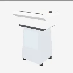 Paper Shredder low-poly 3D model (1,116 tris)