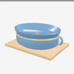 Casserole Dish low-poly 3D model (5,812 tris)