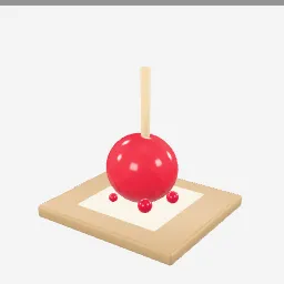Candy Apple low-poly 3D model (5,236 tris)