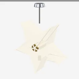 Paper Star Lamp low-poly 3D model (5,160 tris)