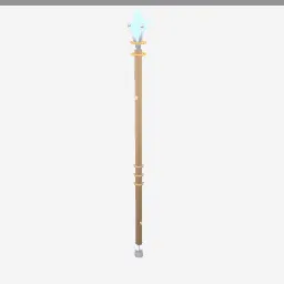 Crystal Staff low-poly 3D model (6,040 tris)