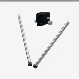 Bipod low-poly 3D model (1,412 tris)