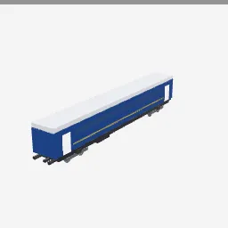 Sleeper Car low-poly 3D model (1,344 tris)
