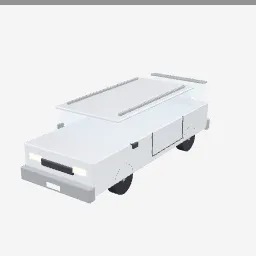 Minivan low-poly 3D model (7,732 tris)