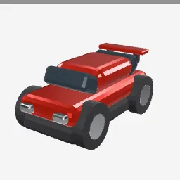 Diecast Car low-poly 3D model (2,240 tris)