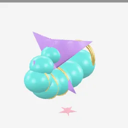 Mermaid Tail low-poly 3D model (6,992 tris)