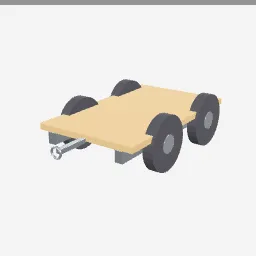 Trailer low-poly 3D model (1,564 tris)