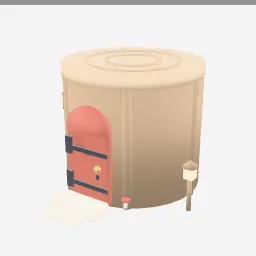 Gnome Home Door low-poly 3D model (5,696 tris)