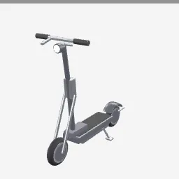 Kick Scooter Electric low-poly 3D model (7,872 tris)