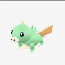 Dragon Baby low-poly 3D model (12,894 tris)