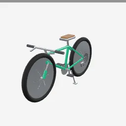 Mountain Bike low-poly 3D model (12,168 tris)