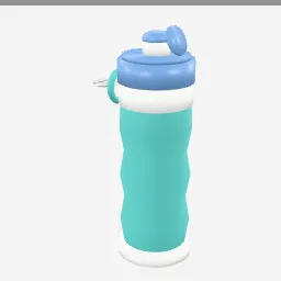 Collapsible Bottle low-poly 3D model (2,540 tris)