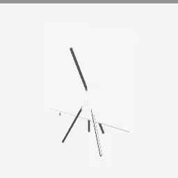 Projector Screen low-poly 3D model (2,072 tris)
