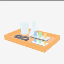 Science Kit low-poly 3D model (2,760 tris)