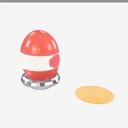Silly Putty Egg low-poly 3D model (3,268 tris)