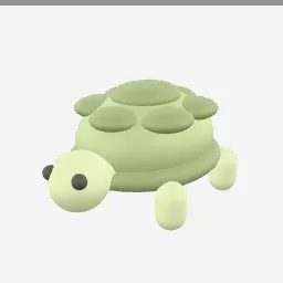 Turtle low-poly 3D model (11,160 tris)