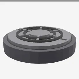 Manhole Cover low-poly 3D model (3,376 tris)