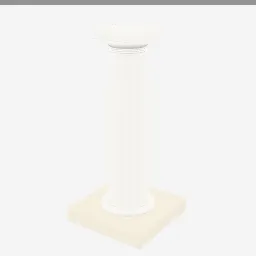 Column Doric low-poly 3D model (5,080 tris)