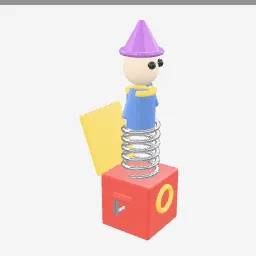 Jack In The Box low-poly 3D model (9,352 tris)