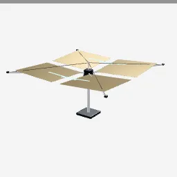 Solar Sail low-poly 3D model (3,564 tris)